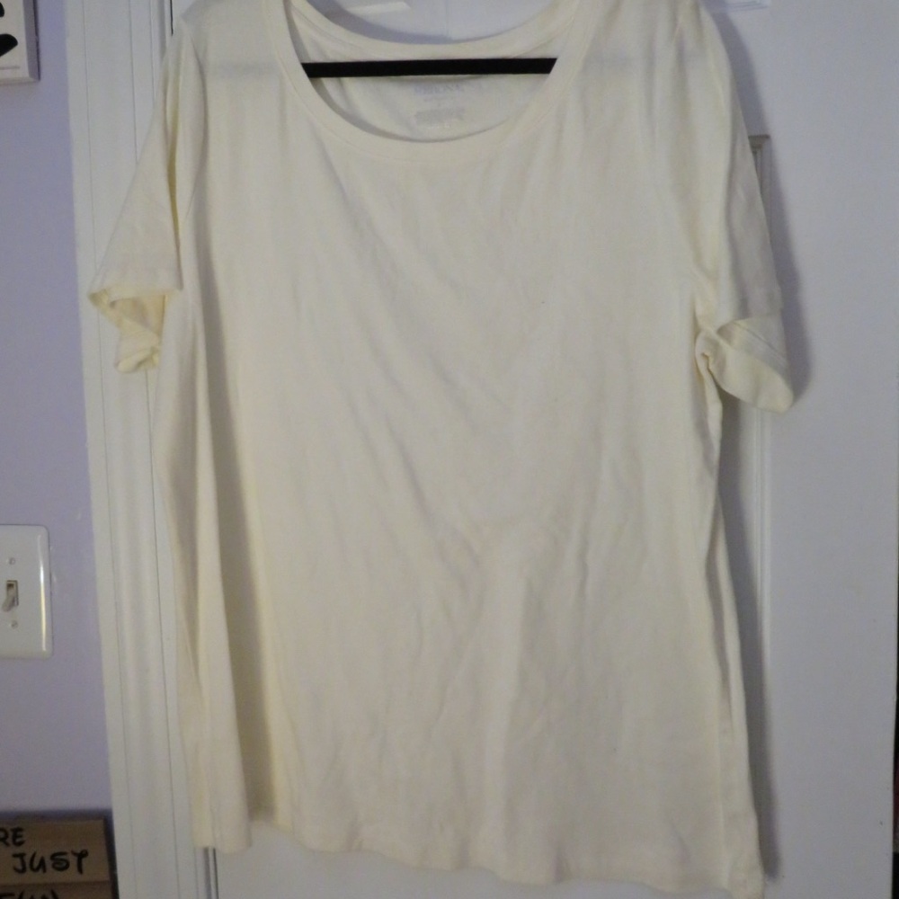 Merona Cream Short Sleeve Tee